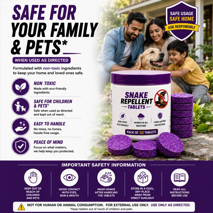 Snake Repellent Tablets (Pack of 32)