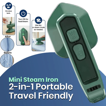 PressPocket™ - Handheld Steam Iron | Garment Steamer | 30-Sec Wrinkle-Free