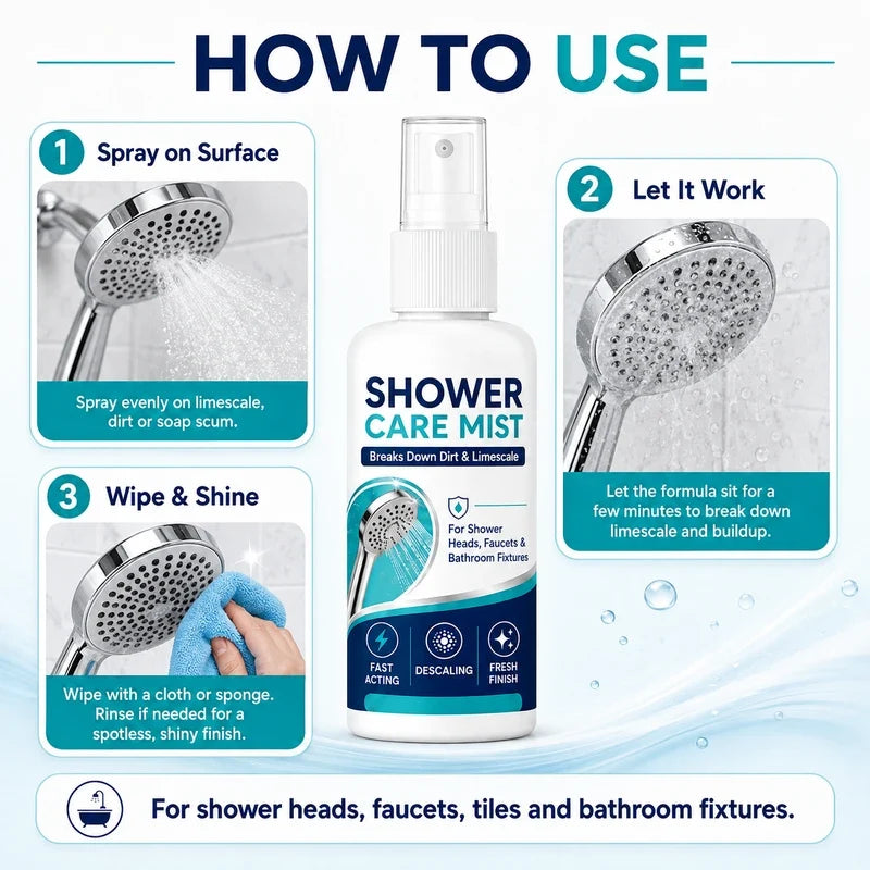 Shower Scale Remover Spray – 500 ml Buy 1 Get 1 Free