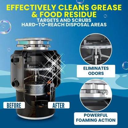 FreshFlow™ Yellow Bubble Tablets Odor Eliminator + Blockage Remover