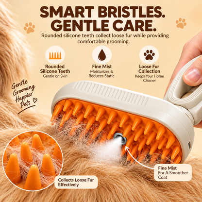 SteamGroom Pro™ – Pet Steam Grooming Brush