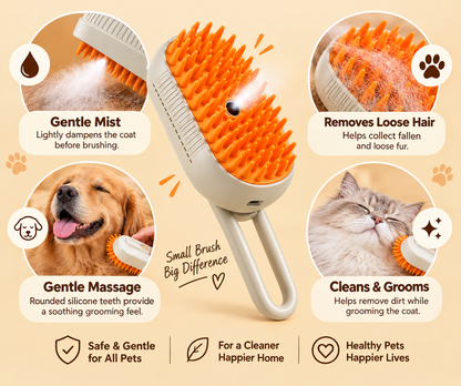 SteamGroom Pro™ – Pet Steam Grooming Brush