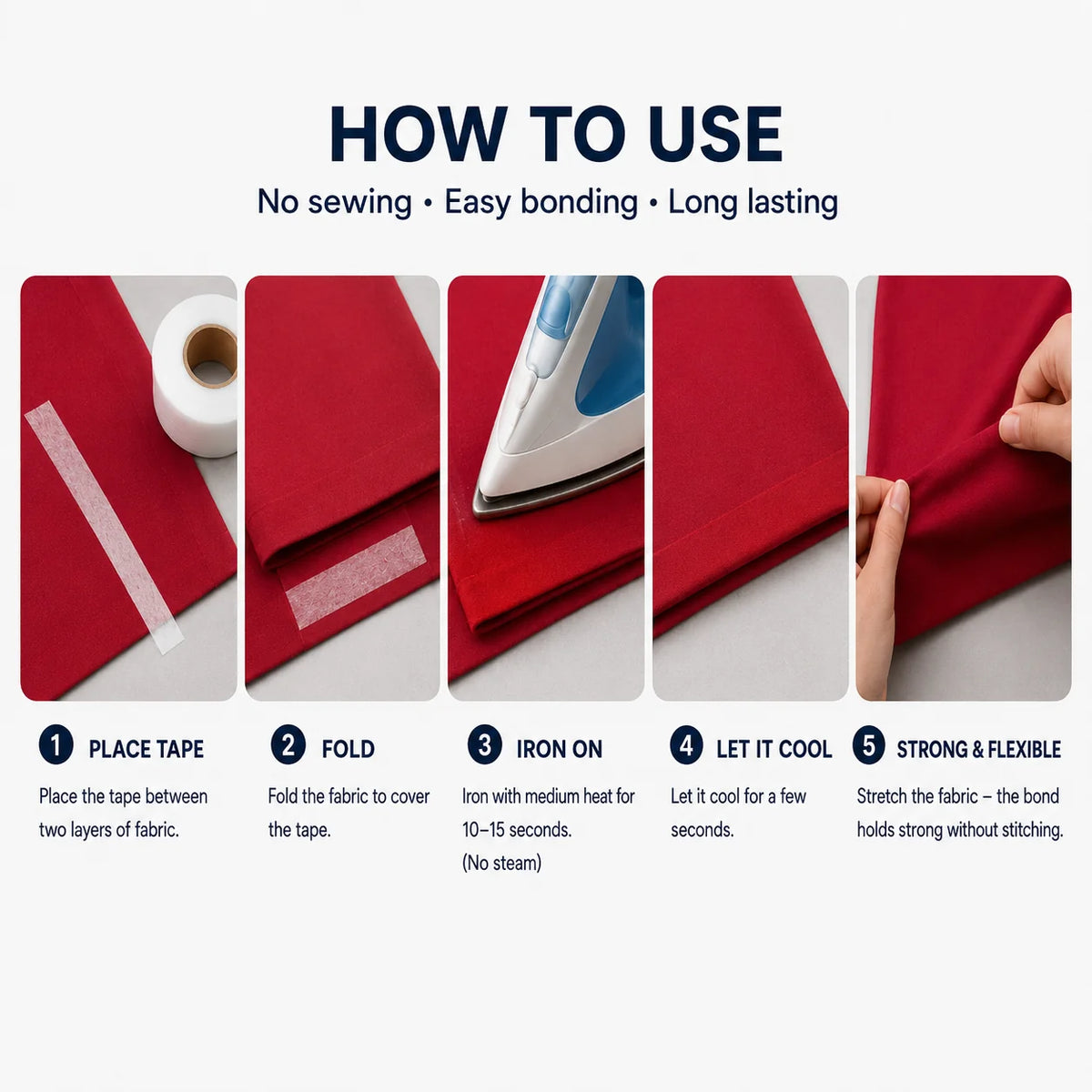 StitchFree™ | Strong & Reliable Hold | No Sewing Needed