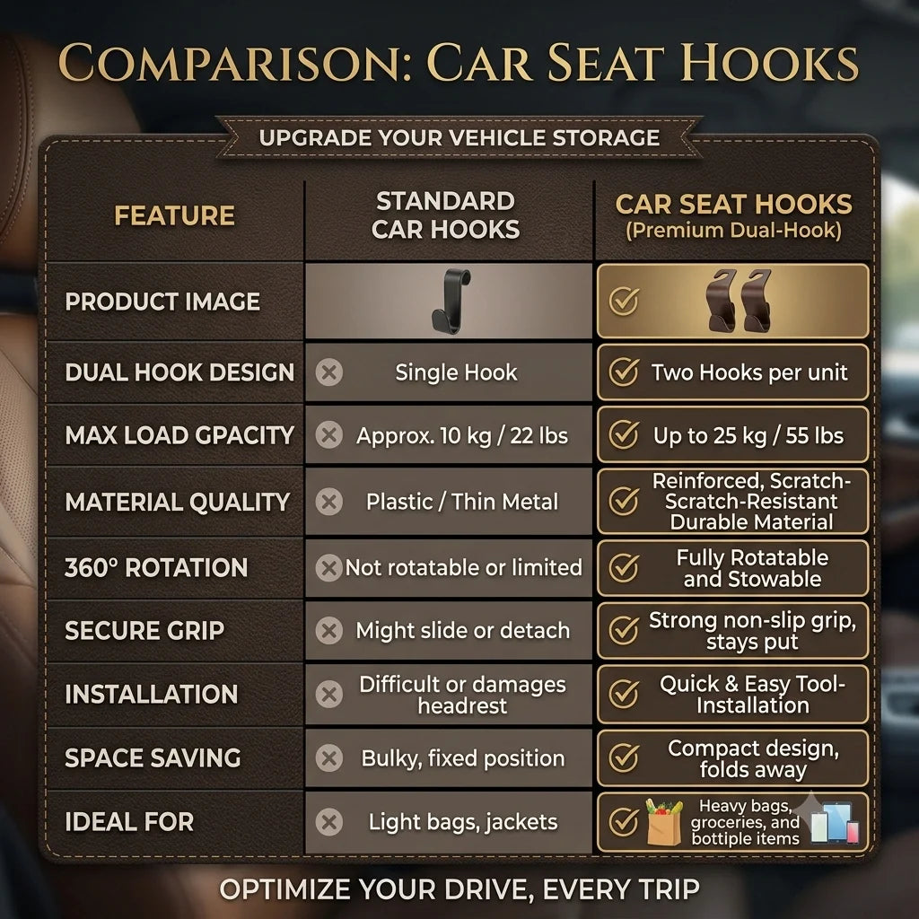Car Headrest Bag Hook — Buy 1 Get 1 FREE