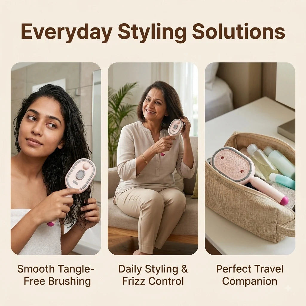 AirGlow™ 4-in-1 Electric Spray Air Cushion Massage Comb