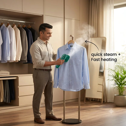 PressPocket™ - Handheld Steam Iron | Garment Steamer | 30-Sec Wrinkle-Free