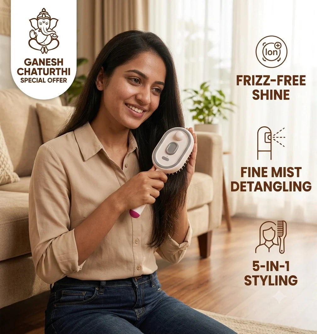 AirGlow™ 4-in-1 Electric Spray Air Cushion Massage Comb