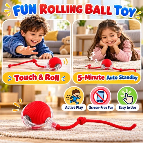 Automatic Rolling Ball Toy for Kids – Self-Moving Chase Ball with Tail | Rechargeable