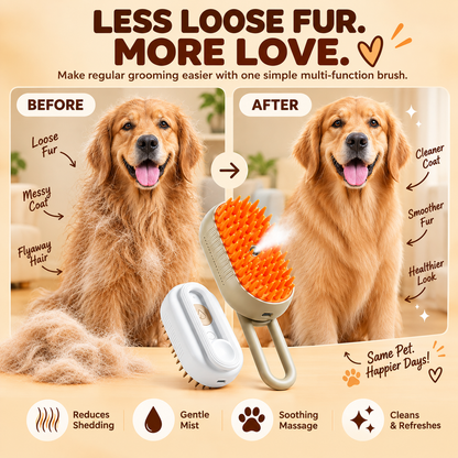 SteamGroom Pro™ – Pet Steam Grooming Brush