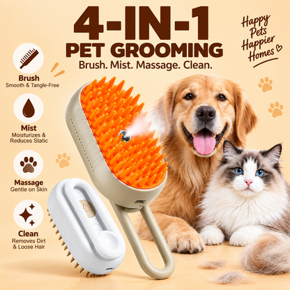 SteamGroom Pro™ – Pet Steam Grooming Brush